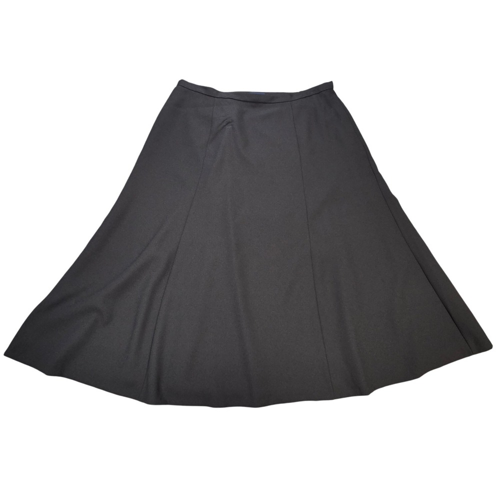Karen Scott Woman Paneled A-Line Midiโ Skirt Women's Size 22W Black Career Lined
